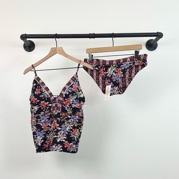 NWT BECCA Floral Cottage Tankini Swim Set Top & Bottom - Picture 4 of 8